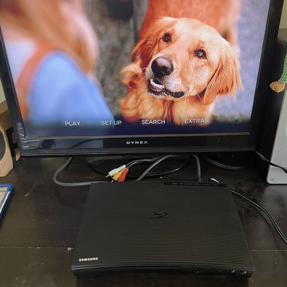 WORKS Samsung BD-J5100 Blu-ray Player 1080P FHD USB LAN w Remote & HDMI Cable